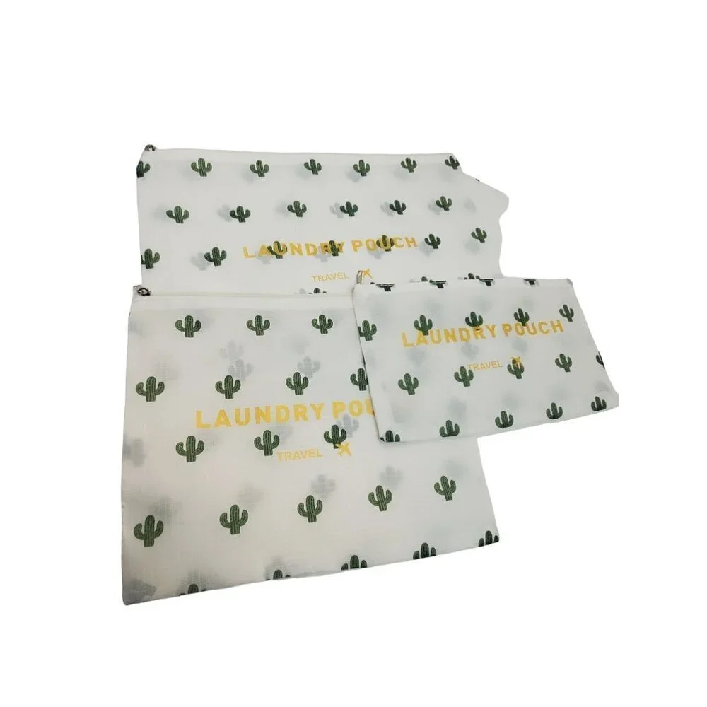 Cactus Pattern 7 PC Travel Bags Closet Dresser